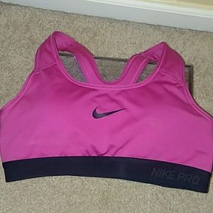 Nike pink sports bra